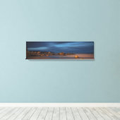 Weißer Point Strand in dusk gewickelte Leinwand (Insitu (Holzboden))