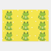 Weißer Polka-Dot Geschenkpapier Set (Vorderseite 2)