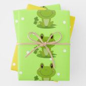 Weißer Polka-Dot Geschenkpapier Set (Beispiel)