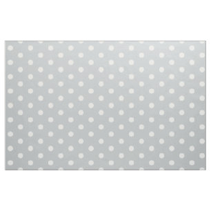 Weißer Polka-Dot-Grau Stoff