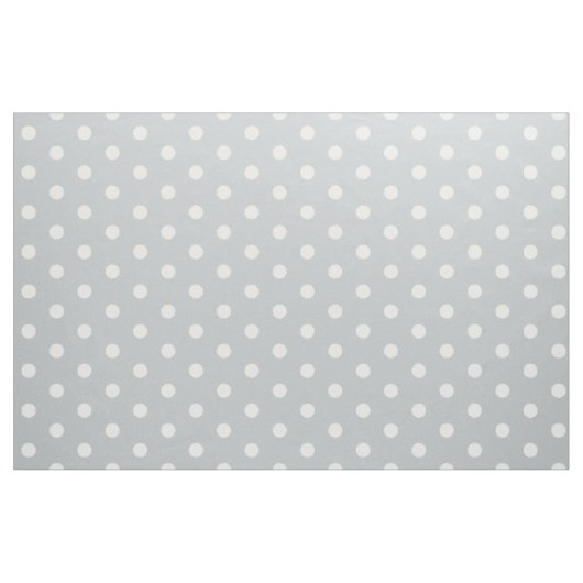 Weißer Polka-Dot-Grau Stoff (Yard (91,4 cm))