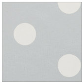 Weißer Polka-Dot-Grau Stoff (Nahaufnahme)