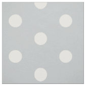 Weißer Polka-Dot-Grau Stoff (Muster)