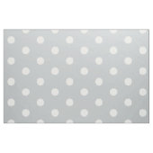 Weißer Polka-Dot-Grau Stoff (Fat Quarter (45,7 x 55,9 cm))