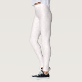 Weißer Polka-Dot mit rosa Touch Leggings (Links)