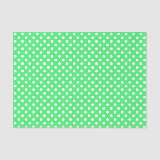 Weißer Polka-Dot zum Thema "Licht" Seidenpapier (Vorderseite)