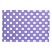 Weißer Polka-Pfoten Kissenbezug (Rückseite)