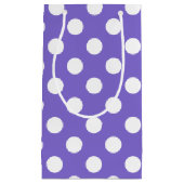 Weißer Polka-Pfoten Kleine Geschenktüte (Vorderseite)