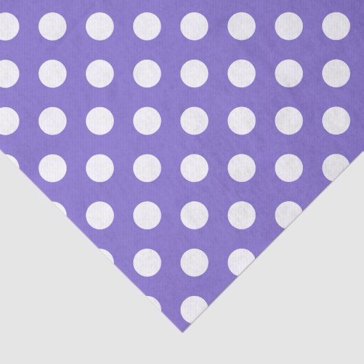 Weißer Polka-Pfoten Seidenpapier (Ausschnitt)