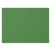 Weißer Polka-Punkt Tischdecke (Vorderseite (Horizontal))