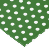 Weißer Polka-Punkt Tischdecke (Schrägansicht)