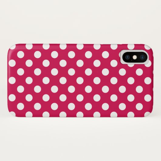 Weißer Polka-Punkte auf Cerealien Case-Mate iPhone Hülle (Rückseite (Horizontal))