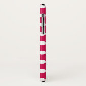 Weißer Polka-Punkte auf Cerealien Case-Mate iPhone Hülle (Hinten/Links)