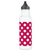 Weißer Polka-Punkte auf Cerealien Edelstahlflasche (Rechts)