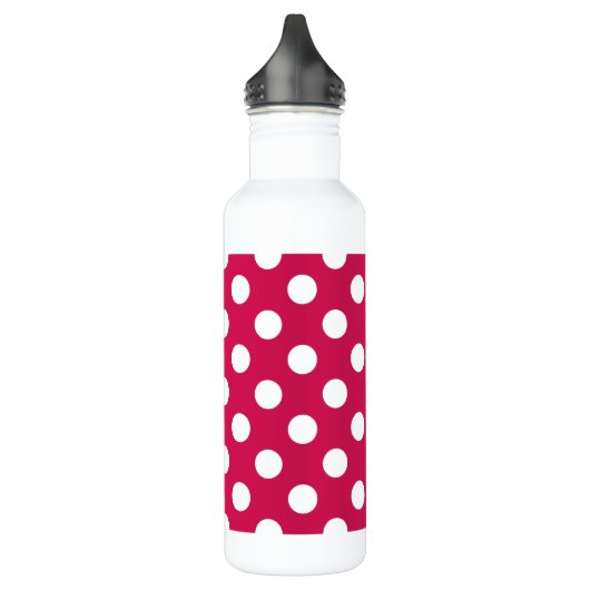 Weißer Polka-Punkte auf Cerealien Edelstahlflasche (Links)