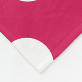 Weißer Polka-Punkte auf Cerealien Fleecedecke (Ecke)