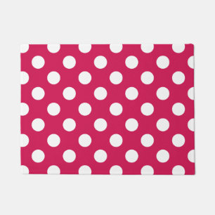Weißer Polka-Punkte auf Cerealien Fußmatte