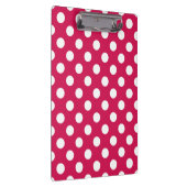 Weißer Polka-Punkte auf Cerealien Klemmbrett (Rechts)