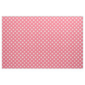 Weißer Polka Punkte auf Korallen Stoff (Yard (91,4 cm))