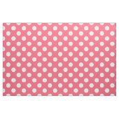 Weißer Polka Punkte auf Korallen Stoff (Fat Quarter (45,7 x 55,9 cm))