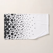 Weißer Polopunkt Badhandtuch Set (Handtuch)