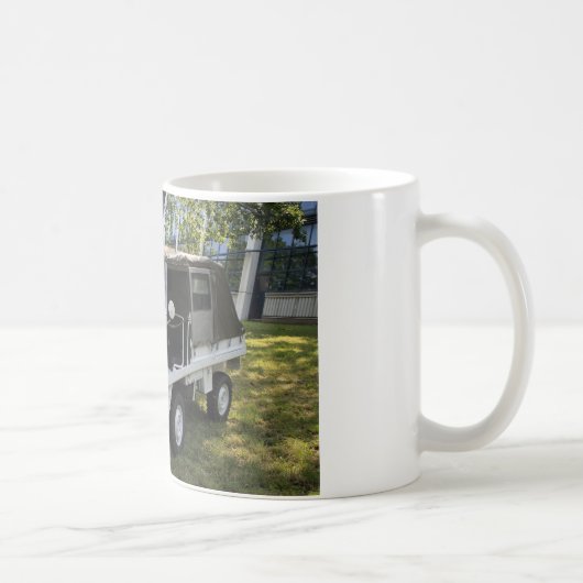 Weißer Puch Haflinger Kaffeetasse (Rechts)