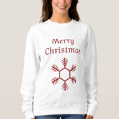Weißer Pullover Shirt jung Merry Chritsmas (Vorderseite)