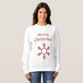 Weißer Pullover Shirt jung Merry Chritsmas (Vorne ganz)