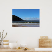 Weißer Punkt-Strand Poster (Küche)