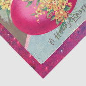 WEISSER RABBIT MIT OSTEREN EI- UND FRÜHBLUMEN SEIDENPAPIER (Detail)