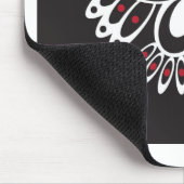 Weißer Rabe Mousepad (Ecke)