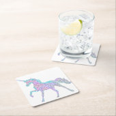 Weißer Rechteckiger Pappuntersetzer (Vor Ort)