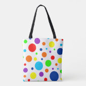 Weißer Regenbogen-Beutel Tasche (Rückseite)