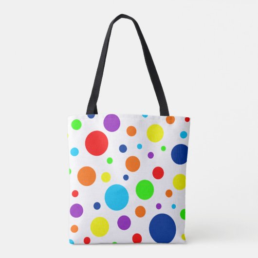 Weißer Regenbogen-Beutel Tasche (Rückseite)