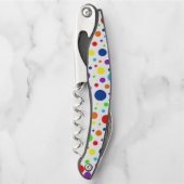 Weißer Regenbogen-Schraubenkopf Kellnermesser (Vorderseite)