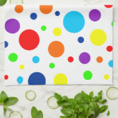 Weißer Regenbogen Spots Küchentücher (Gefaltet)