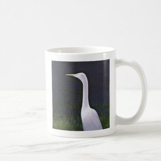 Weißer Reiher Kaffeetasse (Rechts)