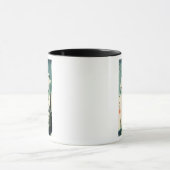 Weißer Reiher und Iris Tasse (Zentrum)