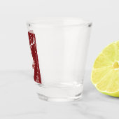 Weißer Rentier Schnapsglas (Rechts)