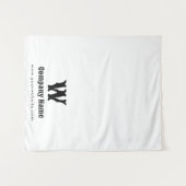 Weißer Retro-Banner für den benutzerdefinierten Ge Wandteppich (Vorderseite (Horizontal))