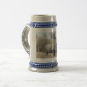 Weißer Rhino Bierglas (Vorderseite Links)