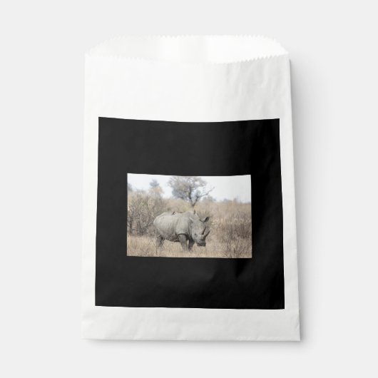Weißer Rhino Geschenktütchen (Vorderseite)