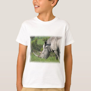 Weißer Rhino-Jugend-T - Shirt