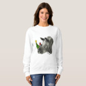 Weißer Rhino Sweatshirt (Vorne ganz)