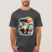 Weißer Rhinozeros 12 T-Shirt (Vorderseite)