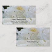 Weißer Rhododendron des Rhododendron-| Weisse Visitenkarte (Vorne/Hinten)