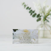 Weißer Rhododendron des Rhododendron-| Weisse Visitenkarte (Stehend Vorderseite)