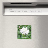 Weißer Rhododendron-Magnet Magnet (In Situ (Geschirrspüler))