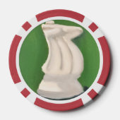Weißer Ritter Pokerchips (Rückseite)