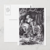 Weißer Ritter Postkarte (Vorne/Hinten)